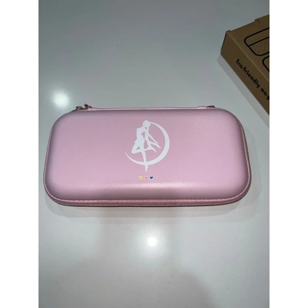 BelugaDesign Moon Switch Carrying Case in pastel pink